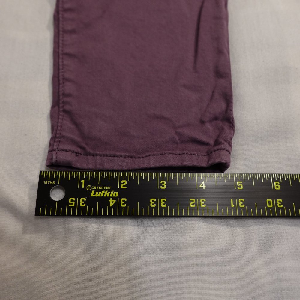 7 for all Mankind Gwenevere cropped women's 27 purple - Picture 16 of 16